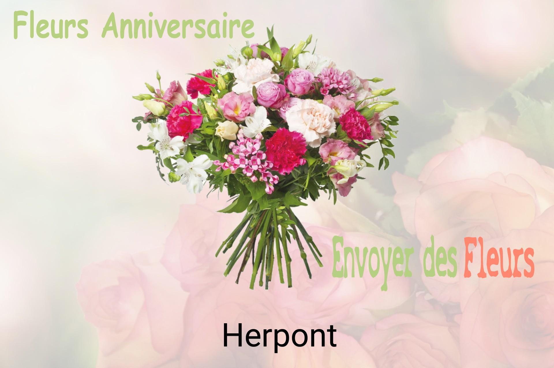 Bouquet de fleurs d’anniversaire livré à Herpont
